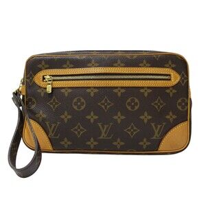 Louis Vuitton Marly Dragonne clutch Shoulder bag Monogram canvas compact classic